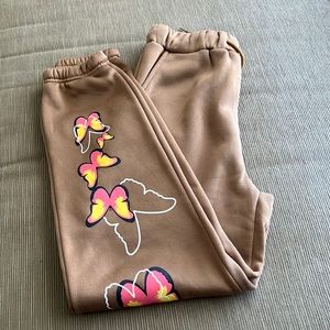 Shein Womens butterfly Graphic Drawstring Sweatpants